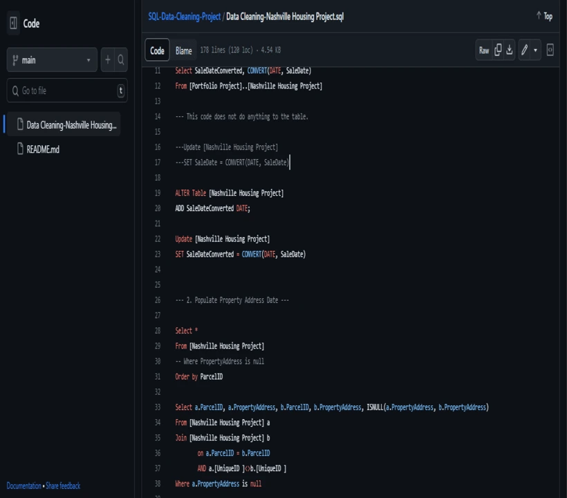 Image of SQL Project
